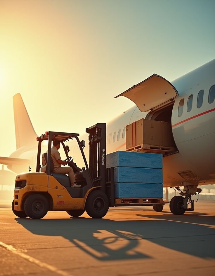 Cargo ship loaded with containers for international freight forwarding